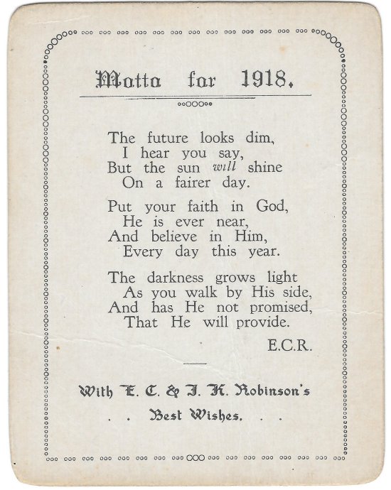 1918 motto