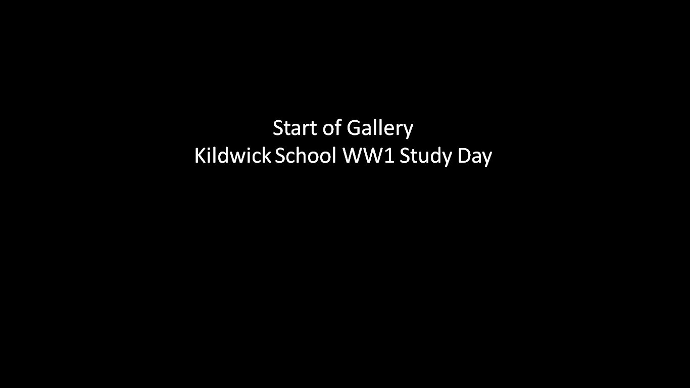 Start of Kildwick School WW1 Study Day