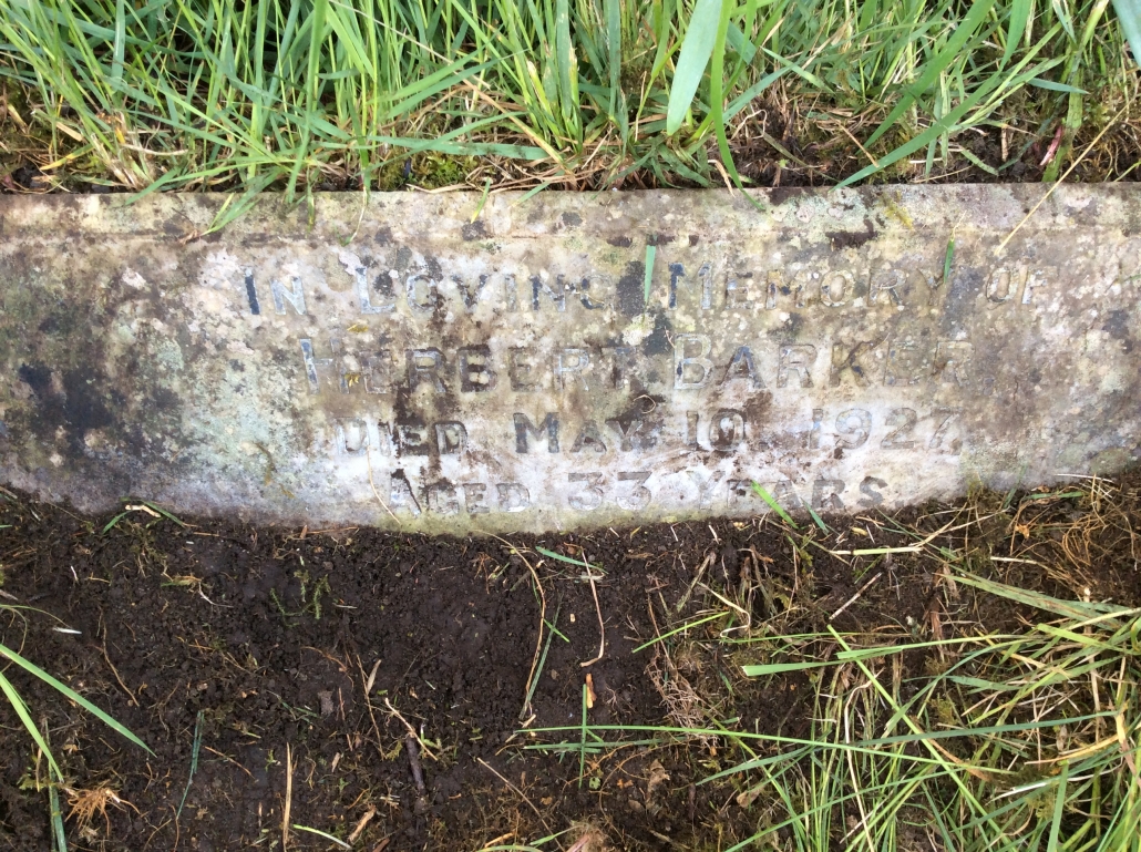 Herbert Barker - Kildwick extension graveyard