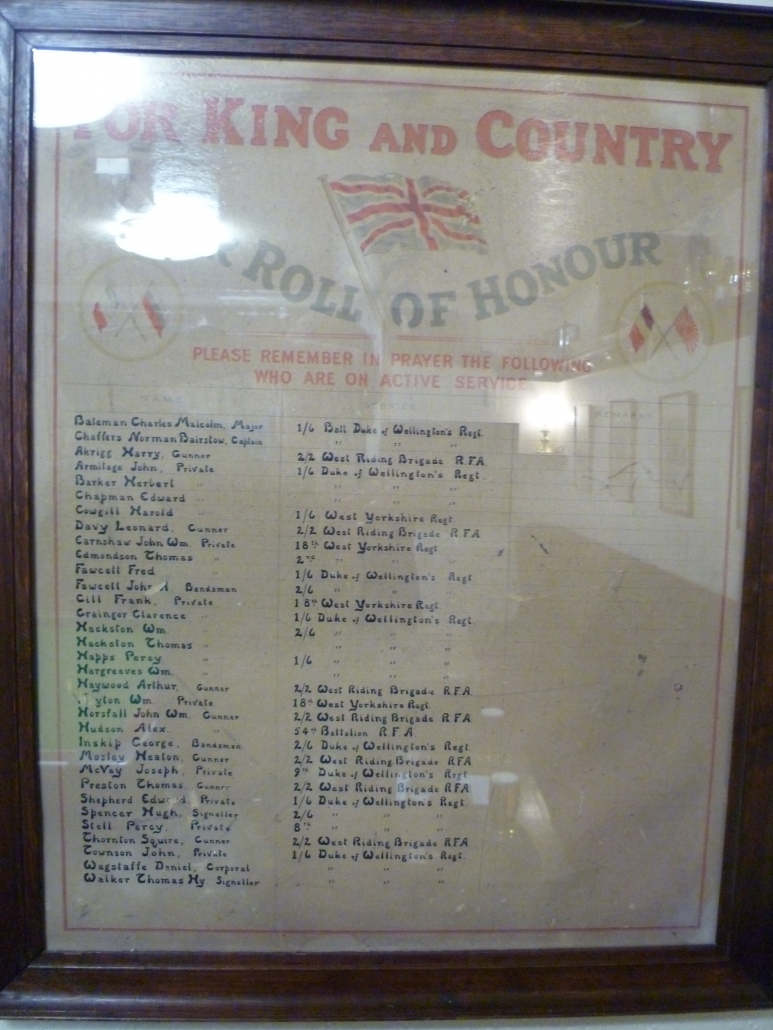 Bairstow's Mill Roll of Honour