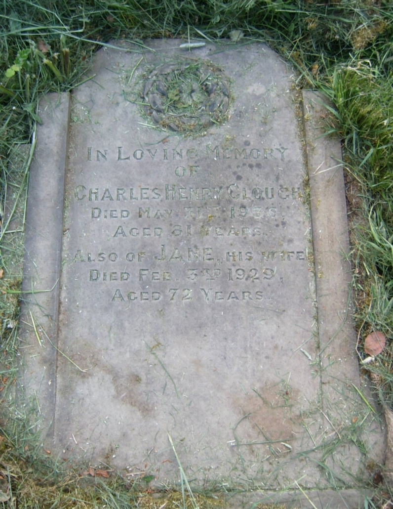 John William Clough's father & mother, Thomas Henry and Jane - Kildwick old graveyard