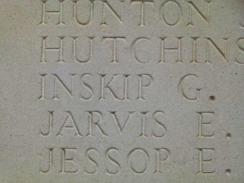 George Inskip - Cambrai Memorial, Louverval