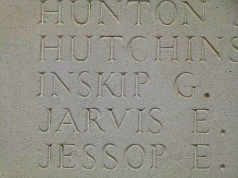 George Inskip - Cambrai Memorial, Louverval