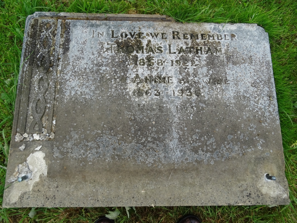 Thomas and Annie Latham - parents of Willie Latham - Sutton St Thomas