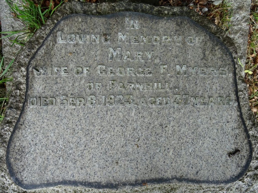 Mary Myers (wife of George Frederick) - Kildwick old graveyard