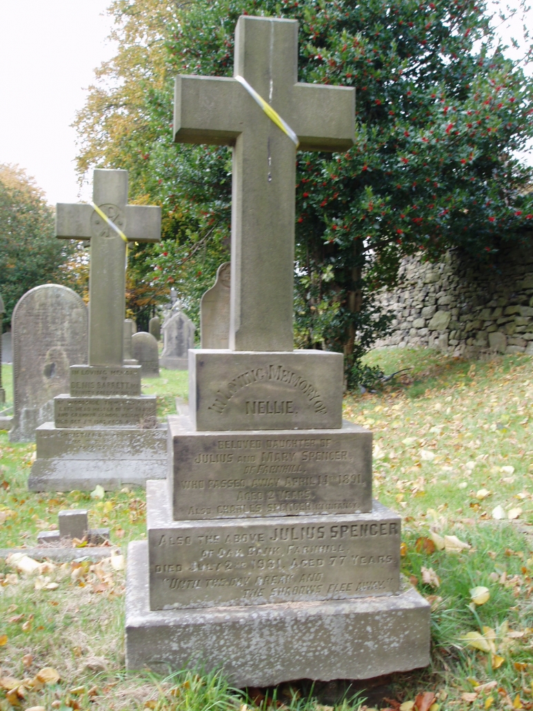 Thomas Beckwith Spencer's family - Kildwick old graveyard