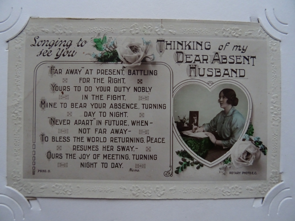 Percy Walmsley's WW1 postcard album - #48