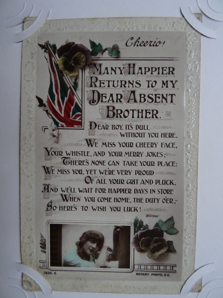 Percy Walmsley's WW1 postcard album - #49