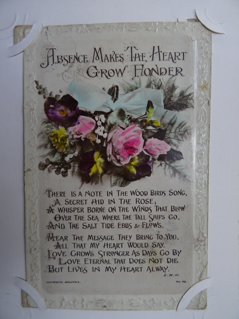 Percy Walmsley's WW1 postcard album - #54