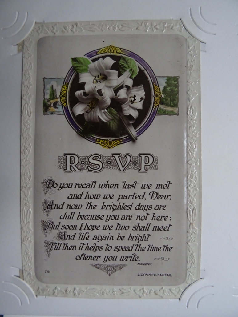 Percy Walmsley's WW1 postcard album - #55
