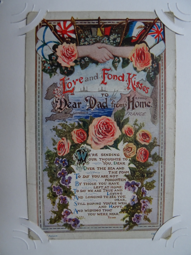 Percy Walmsley's WW1 postcard album - #57
