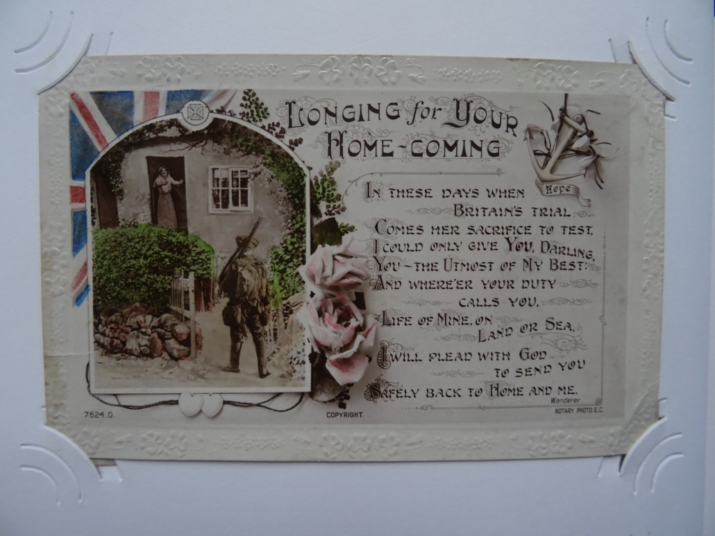 Percy Walmsley's WW1 postcard album - #71