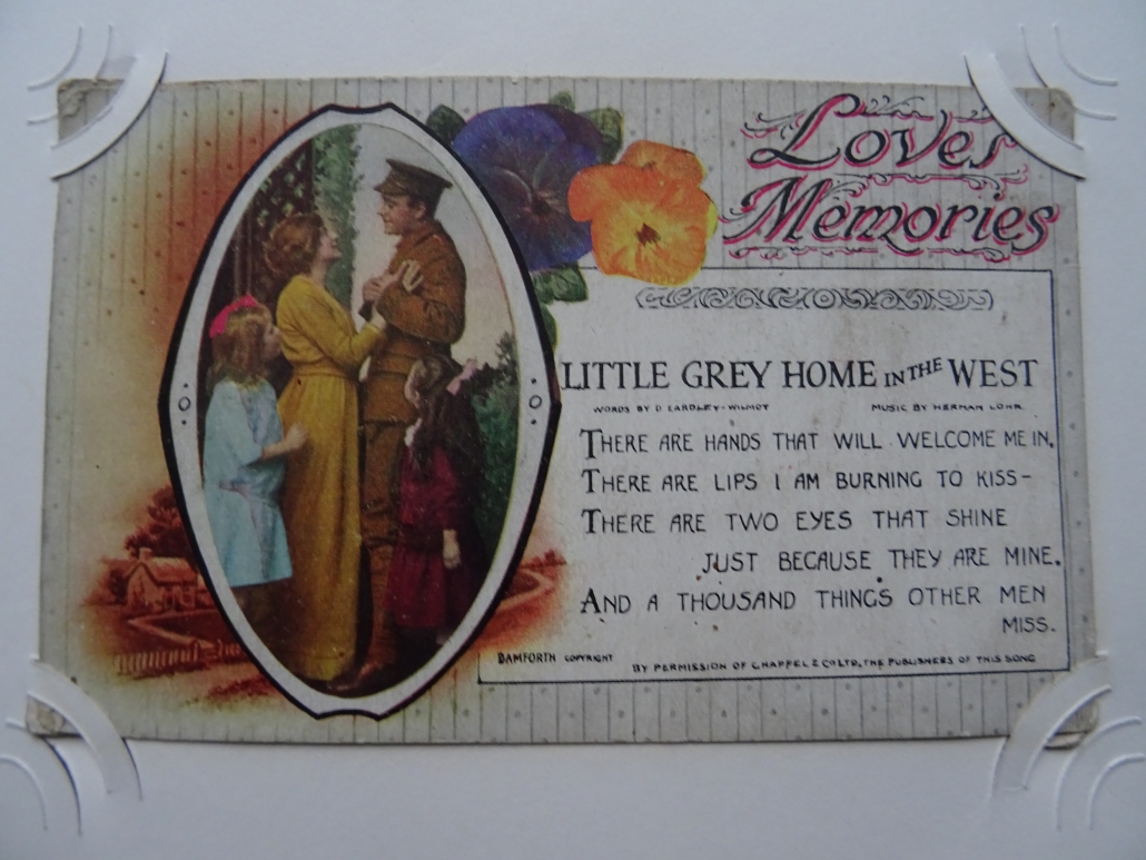 Percy Walmsley's WW1 postcard album - #74