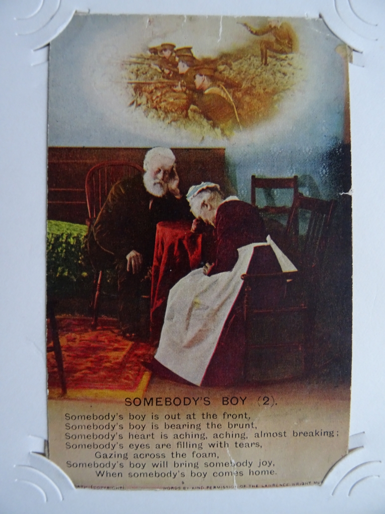 Percy Walmsley's WW1 postcard album - #84