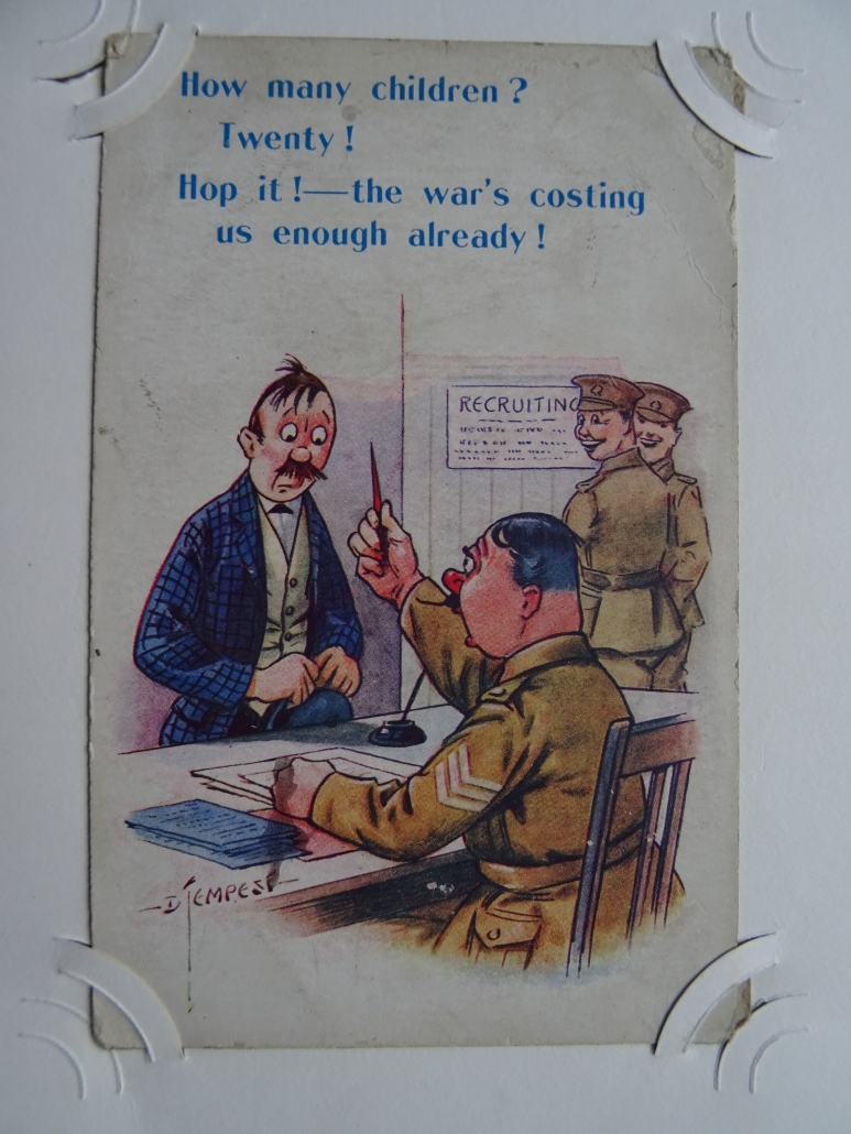 Percy Walmsley's WW1 postcard album - #102