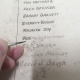 Conservation of the Roll - re-inking the names