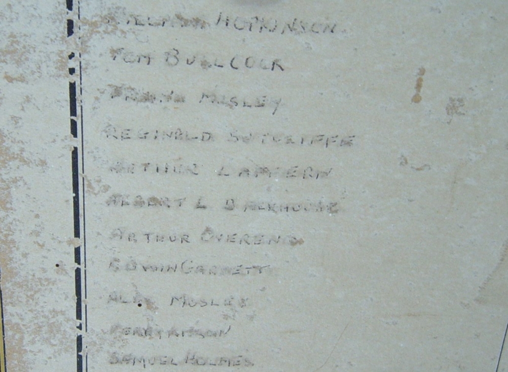 Insect damage to the Roll - deterioration to the names